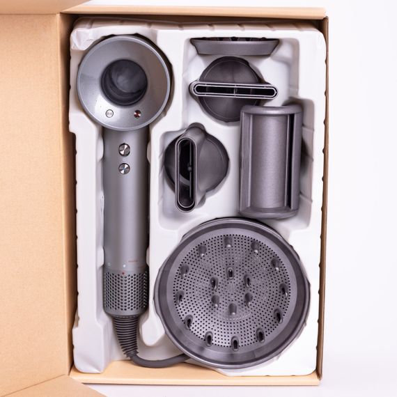 Фен стайлер для волосся 5 в 1 Supersonic Premium 1600 Вт 5 насадок 3 режими швидкості Сірий PH770G