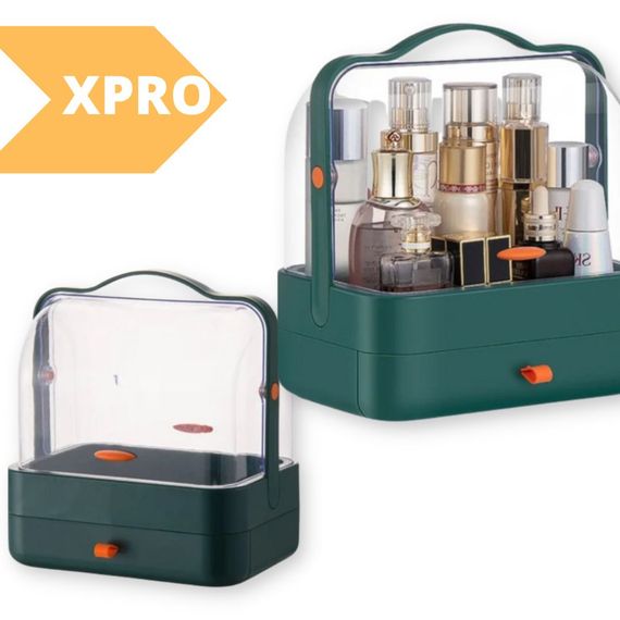 Органайзер для косметики настільний XPRO Single Drawer YM206 2 секції Зелений (MER-14968_546) | Зображення 1