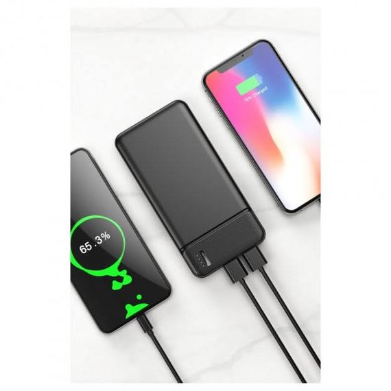 Повербанк Power bank Maxlife 15450 20000 mAh чорний | Зображення 1