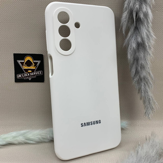 Чохол з логотипом для Samsung Galaxy A17 | Протиударний | Soft Touch | Білий