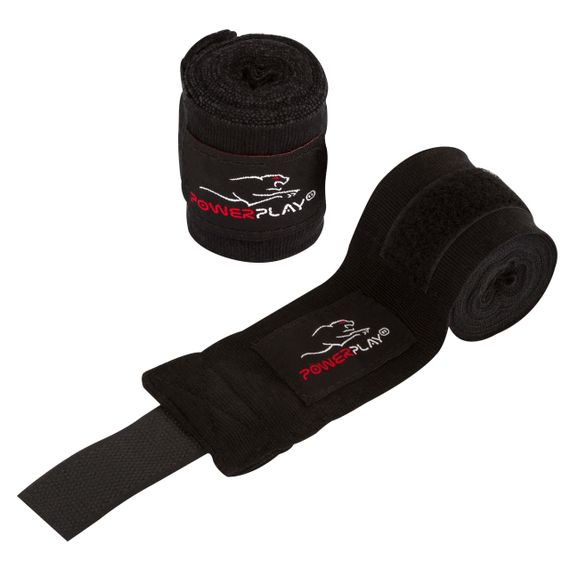 Бинти для боксу PowerPlay 3046 Чорні (3м) | Зображення 1