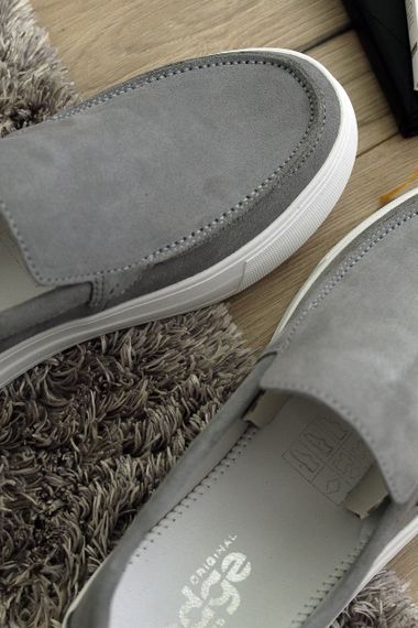 Стильні чоловічі сірі лофери Edge 44 розмір | Зображення 4