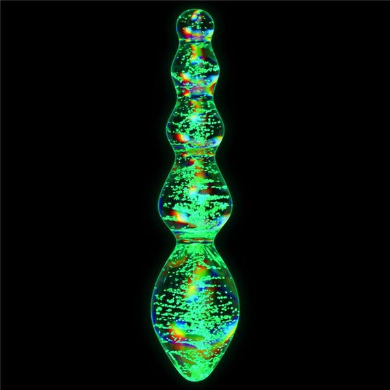 Скляний фалоімітатор DILDO GLOW-IN-THE-DARK TWILIGHT GLEAM GLASS Sex Aura | Зображення 3
