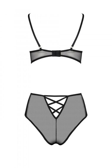 Эротический комплект с рисунком Passion LOVELIA BIKINI S/M, black sexstyle | Зображення 5