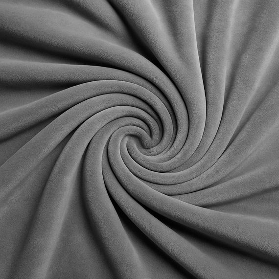 Чохол на диван 2-місний Велюр темно-сірий Love You | Зображення 1