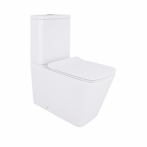 Унитаз-компакт Qtap Crow Eco безободковый с седалием Soft-close QTCRO27W48750