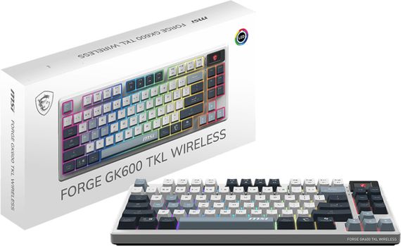 Клавиатура механическая MSI FORGE GK600 TKL W SKY UA 104key S11-43UAP01-HH9 | Зображення 4