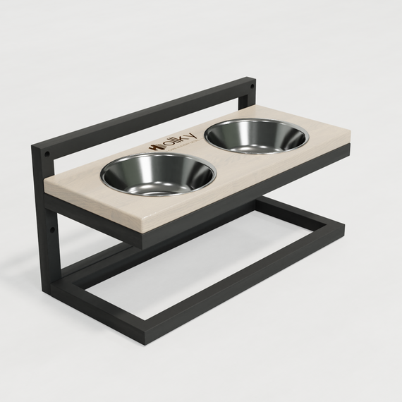 Миски на регульованій підставці для маленьких собак Hollky Flex S (2 × 0.450 л) FS-422523-GRWH | Зображення 3