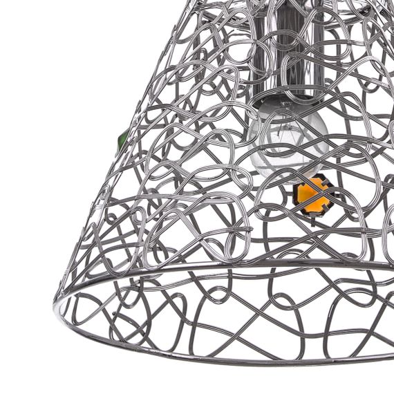 Люстра подвесная с абажуром в спальню E27 60W CH (BR-01 285S/1) | Зображення 2
