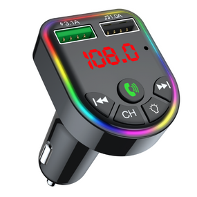 FM-модулятор Bluetooth V5.0+EDR чорний Havit HV-FM810BT