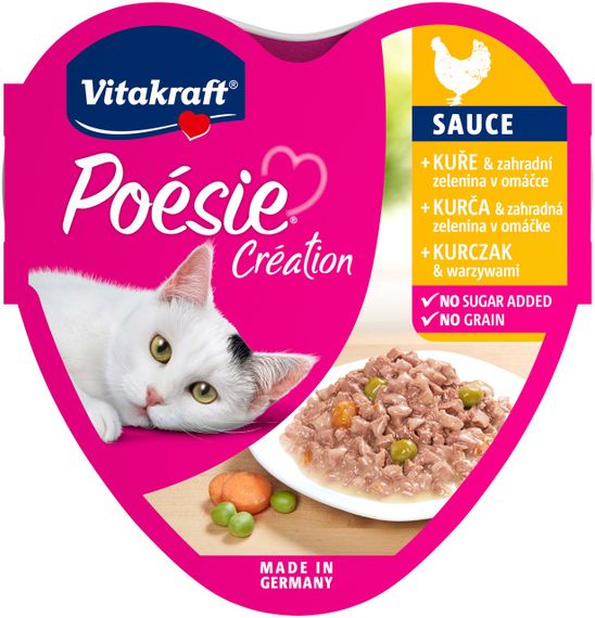Влажный корм для котов с курицей Vitakraft Poesie Creation Chicken, 85 гр