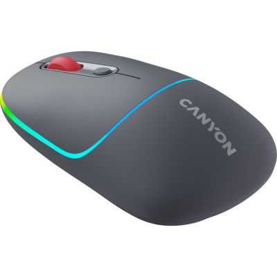 Мышка Canyon MW-22 Dual Band RGB Wireless Dark Grey (CNS-CMSW22DG) | Зображення 1