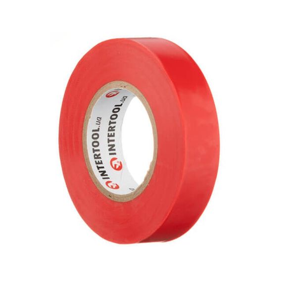 Стрічка ізоляційна 0.15 мм*17 мм*20 м червона INTERTOOL IT-00501 | Зображення 2