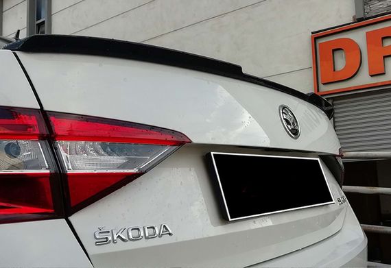 Спойлер DPT V-2 (2015-2019, грунтованный) для Skoda Superb | Зображення 1