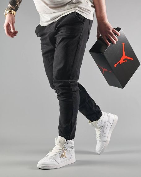 Чоловічі кросівки N-ike Air Jordan 1 High All White 44 28.0 см | Зображення 3