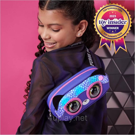 Интерактивная сумочка на пояс со светом Гепард Оригинал Purse Pets Savannah Spotlight Belt Bag Interactive Pet | Зображення 8