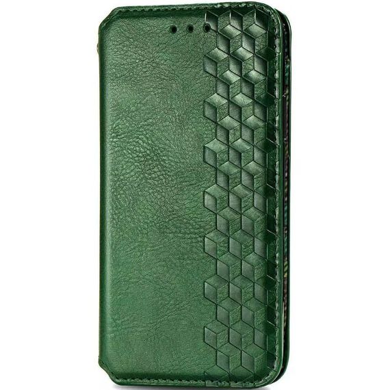 Кожаный чехол-книжка GETMAN Cubic (PU) для Xiaomi Redmi Note 9 / Redmi 10X Зеленый