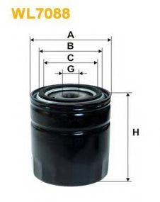 Фільтр оливи WIX FILTERS WL7088 на FORD SIERRA (GBG, GB4)