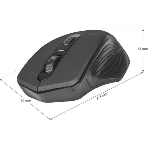 Мишка Defender Datum MB-345 Black (52345) | Зображення 3