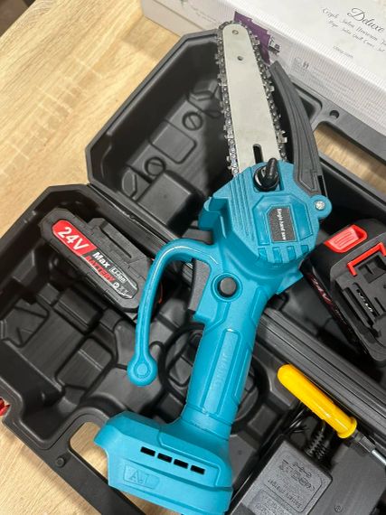 Мини пила  (24В​​​​​​​, 5,0 Ач)  Веткорез компактная и лёгка цепная пила аккумуляторная | Зображення 3