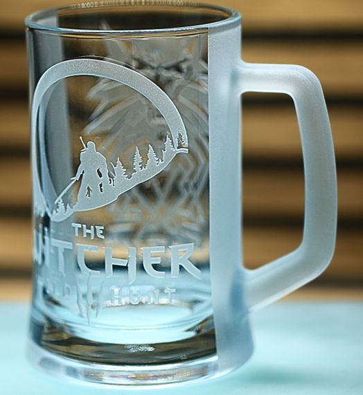 Пивний келих 670 мл пивна кружка гри Відьмак подарунок для фаната гри The Witcher кухоль з гравіюванням | Зображення 2
