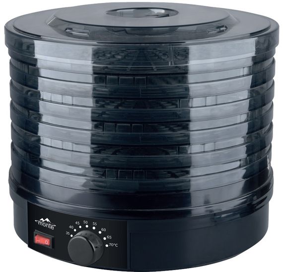 Сушарка для овочів та фруктів Monte MT-1662 400 Вт чорна