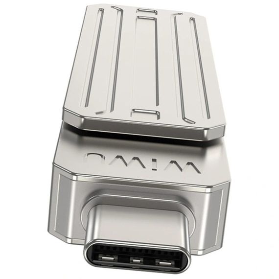 Флеш-накопитель WIWU Wi-FD001 3in1 (USB-A/C/L) USB 3.0 — 32GB Silver | Зображення 2
