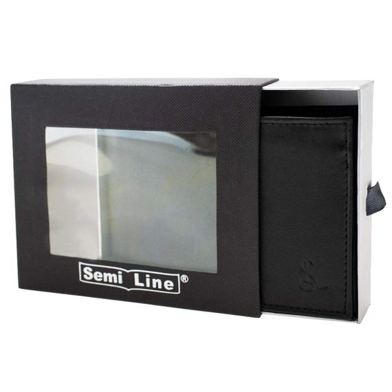 Портмоне чоловіче шкіряне Semi Line RFID Black (P8275-0) | Зображення 2