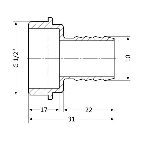 Штуцер Thermo Alliance Standart 10х1/2" НР SD4271510 | Зображення 1