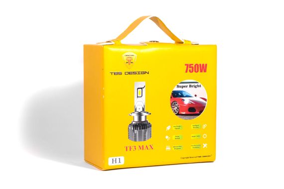 Комплект светодиодных ламп TBS Design TF3 MAX H1 P14,5s 9-32V 130W 15000Lm 6000K + CANBUS | Зображення 2