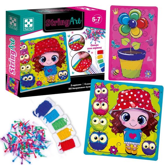 Дитячий набір для творчості "Сонячна прогулянка" VT4501-20, 160 декоративних булавок | Зображення 2