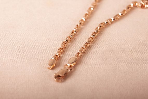 Женская золотая цепочка ручеек 400, 10 | Зображення 2
