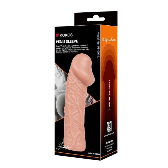 Насадка на член Kokos Penis Sleeve PS 001 L Sex Aura | Зображення 2