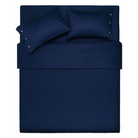 Простирадло ARDESTO на резинці Mix&amp;Match, 180x200+30см, 100% бавовна, сатин, синій (ART1820FSN)