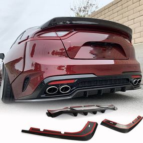 Дифузор заднього бампера (Карбон) для Kia Stinger 2017-2023 рр