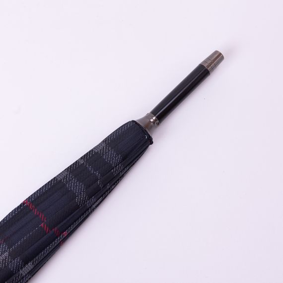 Класична парасолька-тростина напівавтомат з поліестеру 16 спиць діаметр 117 см Синя HP-23-4BL | Зображення 4