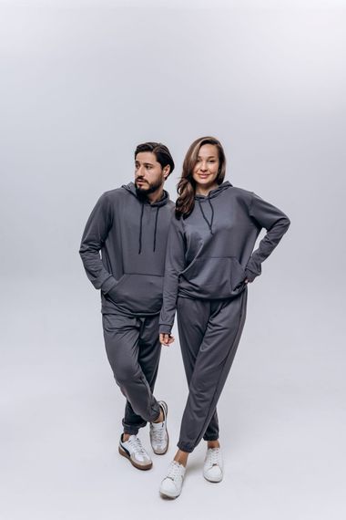Костюм чоловічий (unisex) графіт двохнитка | Зображення 1