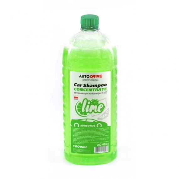 Автошампунь концентрат Auto Drive Car Shampoo Concentrate Лайм 1:100 1л. AD0064
