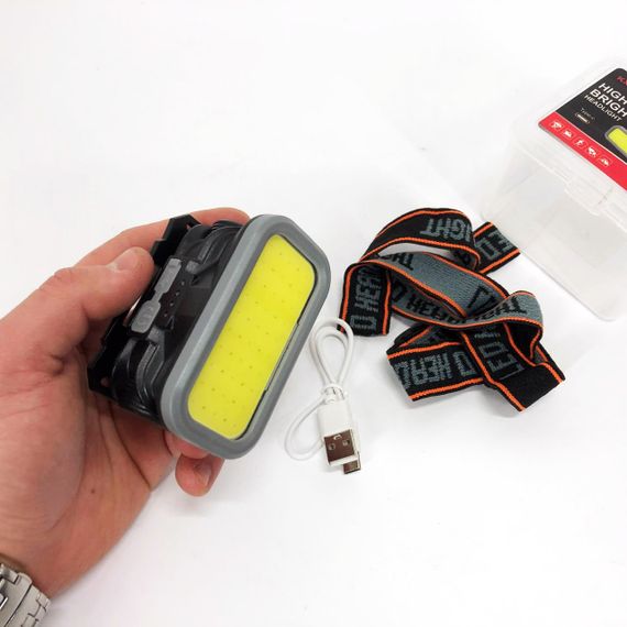 Тактичний ліхтар з ремінцем для голови, Ліхтарик на голову для домашніх робіт, Налобний прожектор VA-84 | Зображення 3