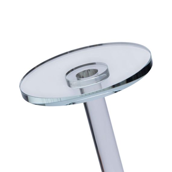 Тортовница стеклянная на ножке 12×18 см круглая стойка для торта, капкейков HP-4-68M | Зображення 3