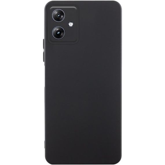 Чохол TPU GETMAN Liquid Silk Full Camera для Motorola Moto G54 Чорний / Black