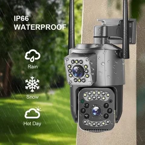 Уличная WIFI камера видеонаблюдения поворотная Smart Home Camera SC03 V380 Pro на два объектива | Зображення 2