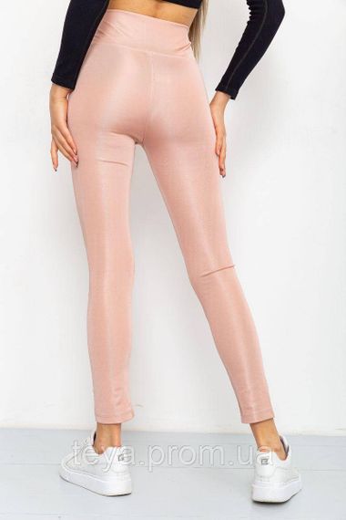 Лосини жіночі з біфлексу колір персиковий розмір M FA_003986 | Зображення 3