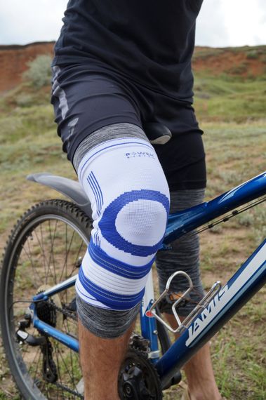 Наколінник Power System PS-6008 Knee Support Pro Blue/White (1шт.) S/M | Зображення 3