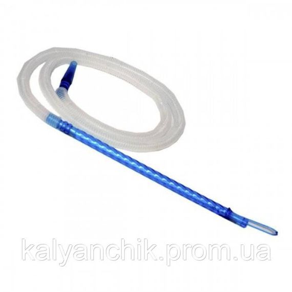 >Шланг одноразовый пластиковый Siren Smoke бело-синий | Зображення 1