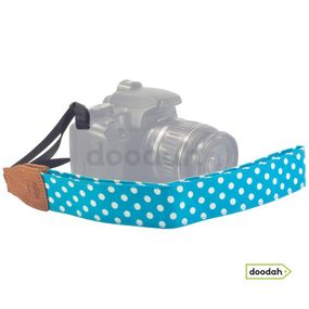 Ремінь нашийний для фото камери - Dot style Blue