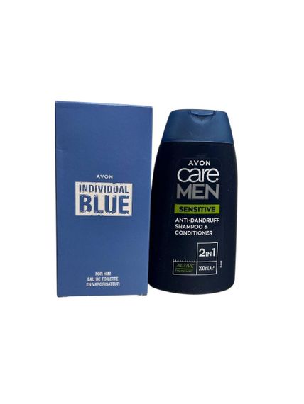 Чоловічий набір Avon Men Шампунь 2-в-1 проти лупи 200 мл + туалетна вода 100 мл
