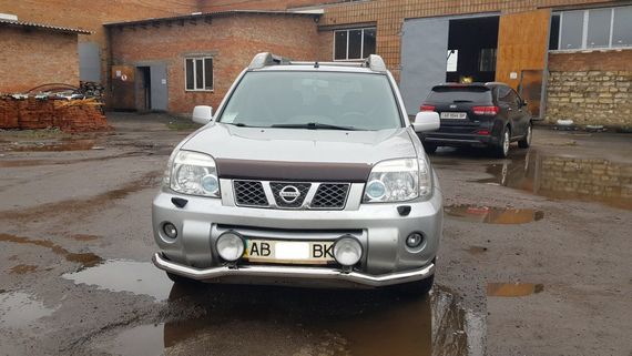 Передняя защита ST007 (нерж) для Nissan X-trail T30 2002-2007 гг | Зображення 1