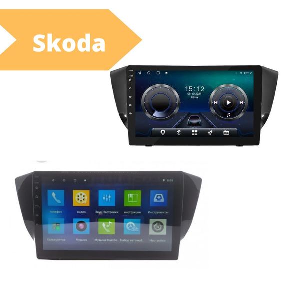 Штатная автомагнитола Skoda Superb (9") Android 10.1 (4/32) черная (MER-14125_5463) | Зображення 1