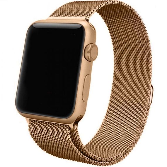 Ремінець Milanese Loop Design для Apple Watch 38/40/41/42mm(ser.10) Champagne | Зображення 1